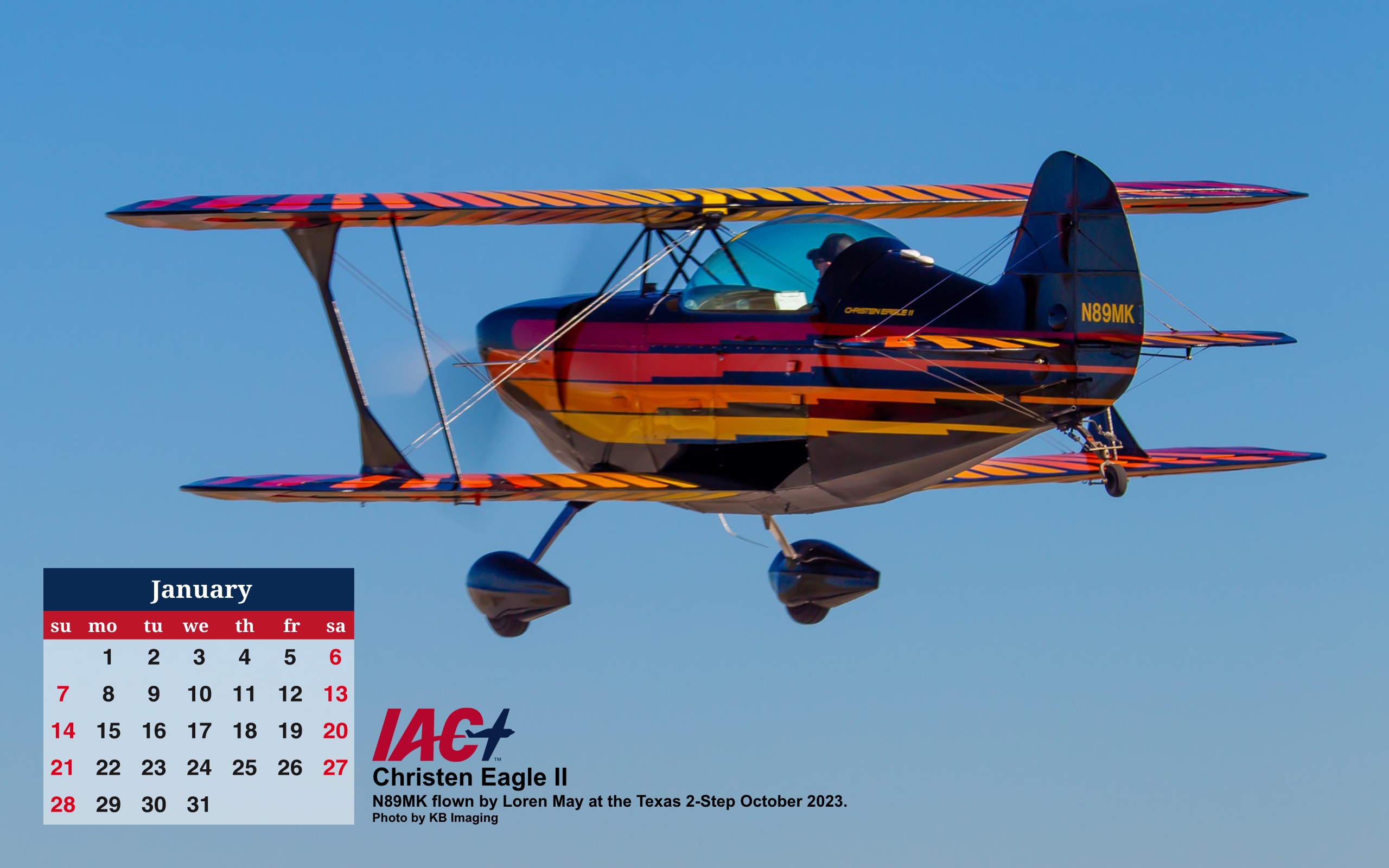 Christen Eagle II Desktop Calendar